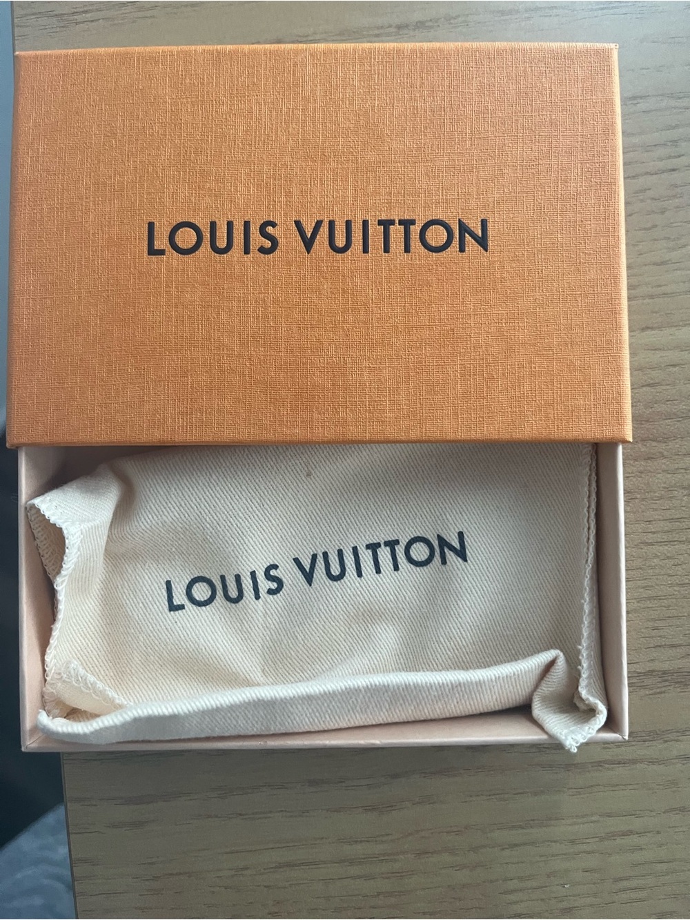 Louis Vuitton Orange Box with Cream Dust Bag